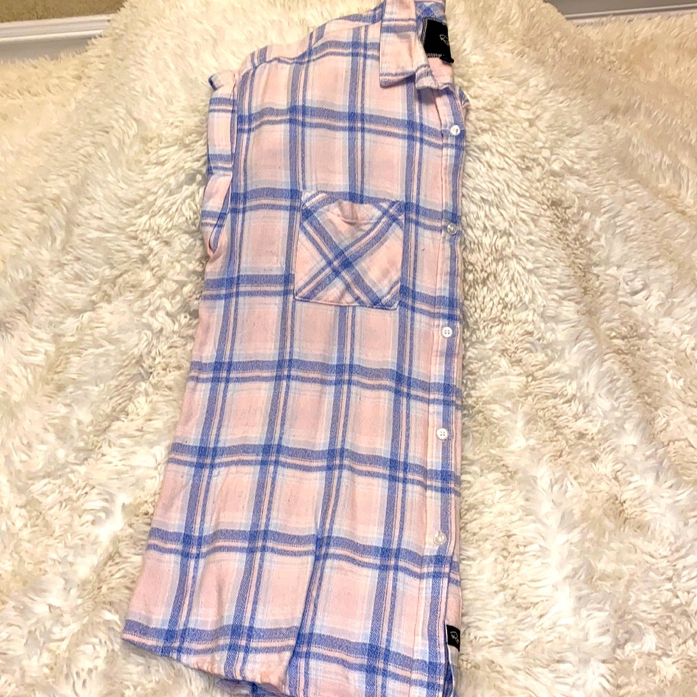 Rails sleeveless flannel